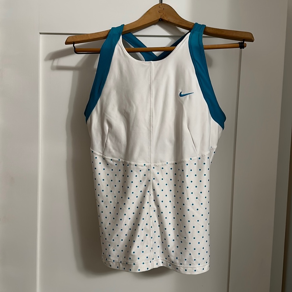 Nike White Athletic Racerback Tank